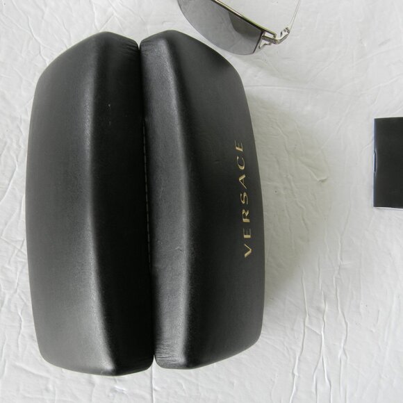 VERSACE WM\'S SILVER SUNGLASSES W/CASE AND BOX main image 7